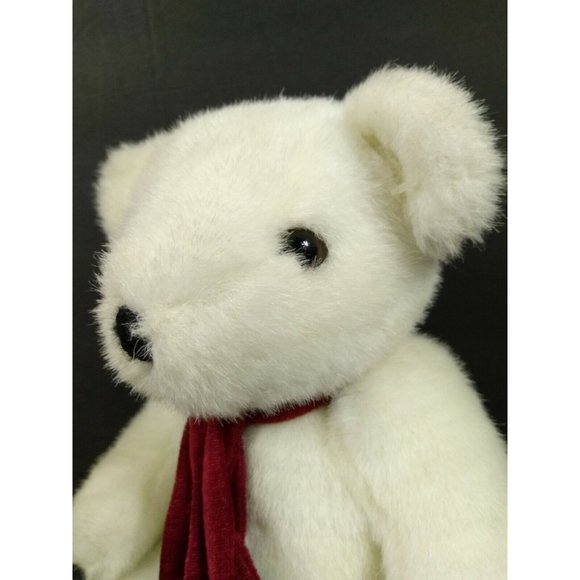 Kuddle me toys Christmas Scarf Polar Bear stuffed animal plushie 9" Decor Figure - Picture 7 of 12